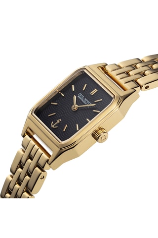 Stalen Quartz Horloge Petit Soleil - Goudkleurig en Zwart