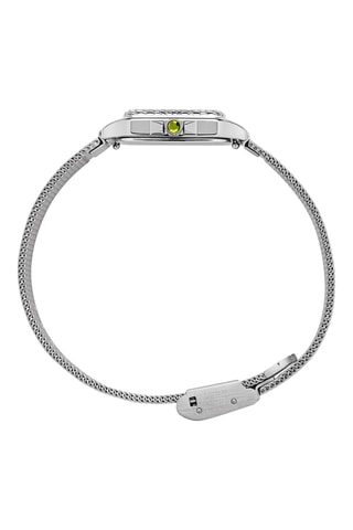 Stalen Quartz Horloge Petite Tortue - Zilverkleurig en Wit