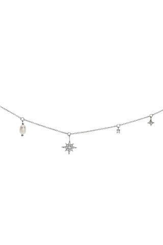 Ketting Windrose - Zilver