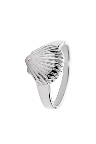 Ring Scallop - Zilverkleurig