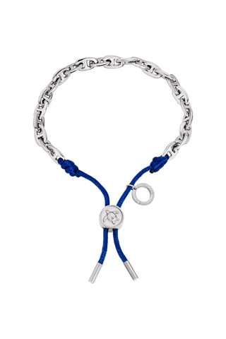 Armband Turtle - Zilverkleurig en Koningsblauw