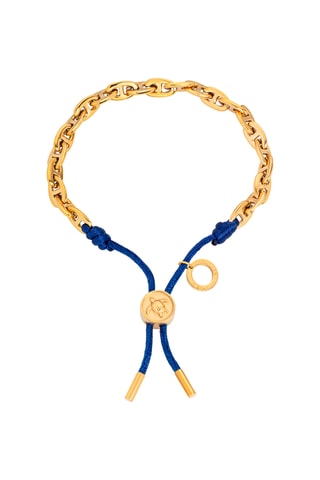 Armband Turtle - Goudkleurig en Marineblauw