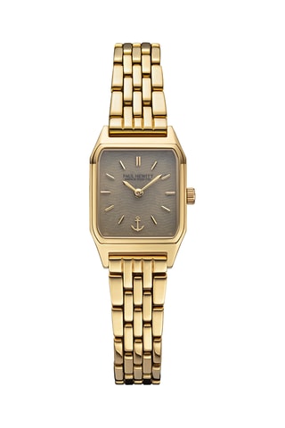 Stalen Quartz Horloge Petit Soleil - Goudkleurig en Beige