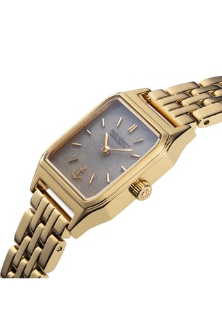 Stalen Quartz Horloge Petit Soleil - Goudkleurig en Beige