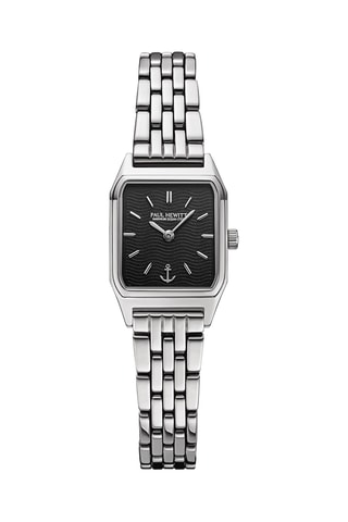 Stalen Quartz Horloge Petit Soleil - Zilverkleurig en Zwart