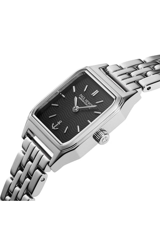 Stalen Quartz Horloge Petit Soleil - Zilverkleurig en Zwart