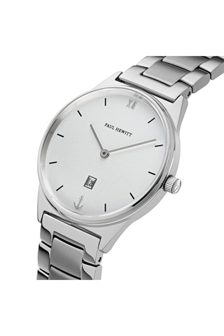 Stalen Quartz Horloge Praia - Zilverkleurig en Wit