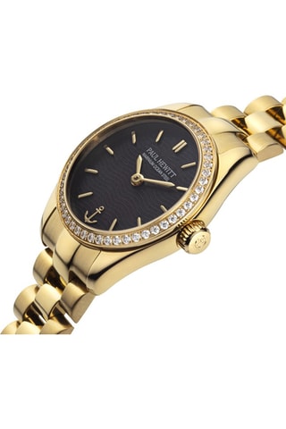 Stalen Quartz Horloge Petit Soleil - Goudkleurig en Zwart