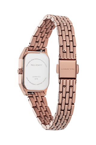 Stalen Quartz Horloge Petit Soleil - Roségoudkleurig en Zwart