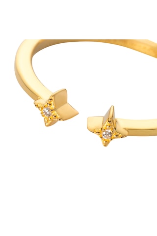 Ring Windrose - Zilver Doublé Geelgoud