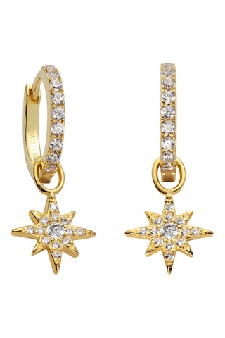 Creolen Windrose - Zilver Doublé Geelgoud