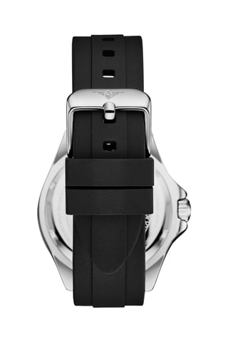 Relógio de quartzo em silicone - Preto