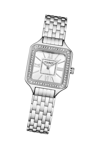 Relógio de quartzo em aço Prateado