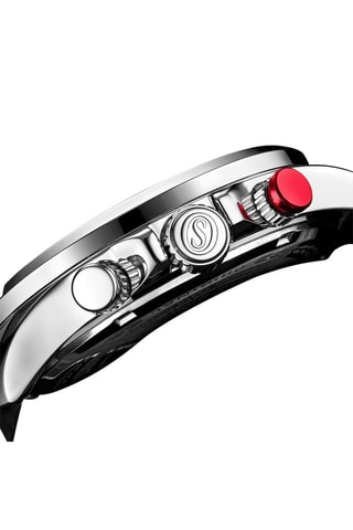 Relógio de quartzo em couro e tecido Cordura - Cronógrafo - Verde