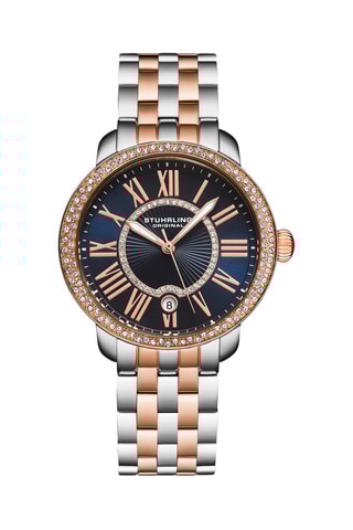 Relógio de aço - Prateado e dourado-rosa