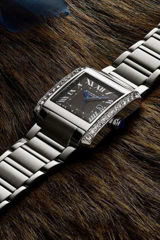 Relógio de quartzo em aço - Prateado