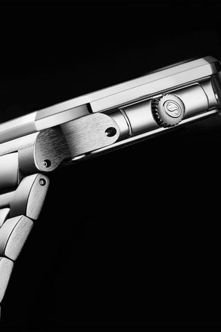 Relógio de quartzo em aço - Prateado