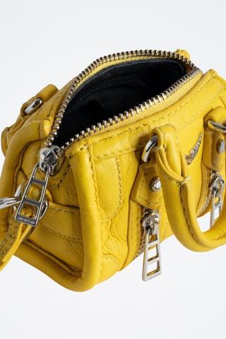 Porte-monnaie en cuir - Jaune