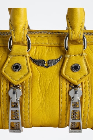 Porte-monnaie en cuir - Jaune