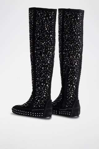Bottes en nubuck - Noir