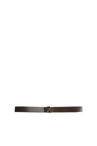 Ceinture en cuir - Marron foncé