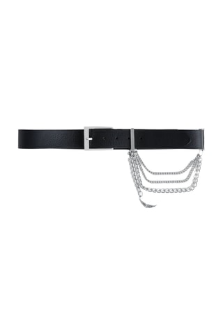 Ceinture en cuir - Noir