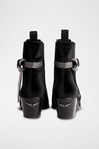 Bottines Chelsea en nubuck - Noir
