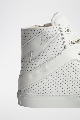 Baskets montantes en cuir - Blanc