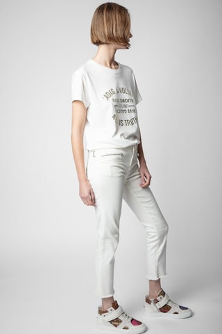 Baskets en cuir - Doré et blanc