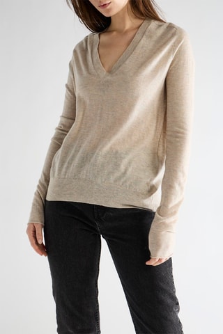 Pull en cachemire - Ecru chiné