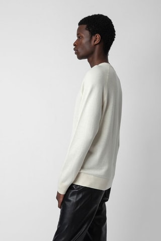 Pull en soie et cachemire - Ecru