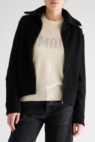 Gilet en mérinos - Noir