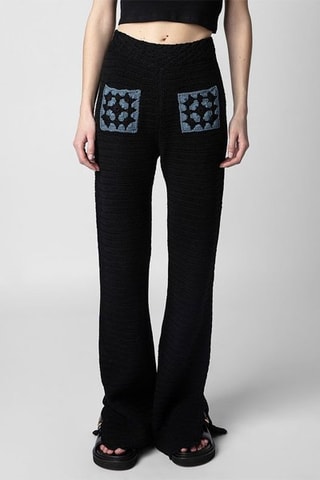 Pantalon taille haute - Noir