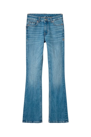 Jean flare en coton biologique - Bleu