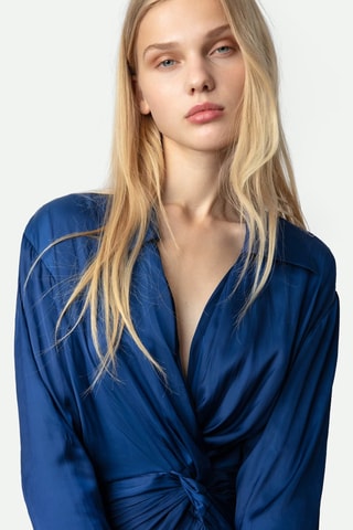 Robe midi - Bleu roi