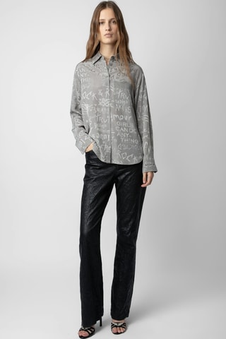 Chemisier en soie - Gris