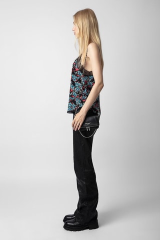 Caraco en soie - Noir