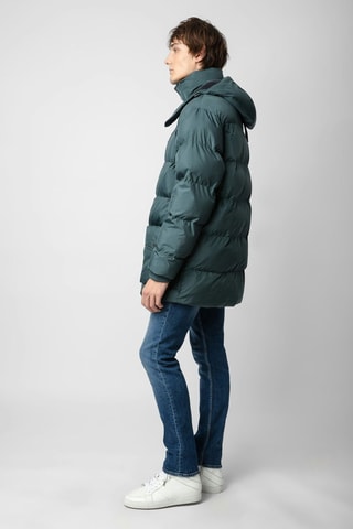 Doudoune à capuche - Vert foncé