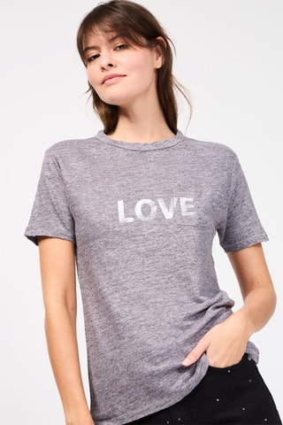 T-shirt - Mauve chiné