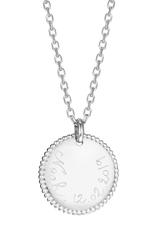 Collier personnalisable Disque - Argent ou plaqué or jaune ou plaqué or rose