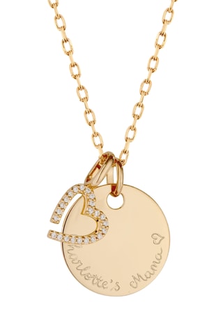 Collier personnalisable Cristal - Argent ou plaqué or jaune