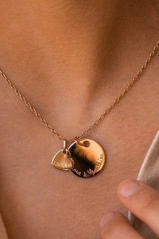 Collier personnalisable Amour - Argent ou plaqué or jaune ou plaqué or rose