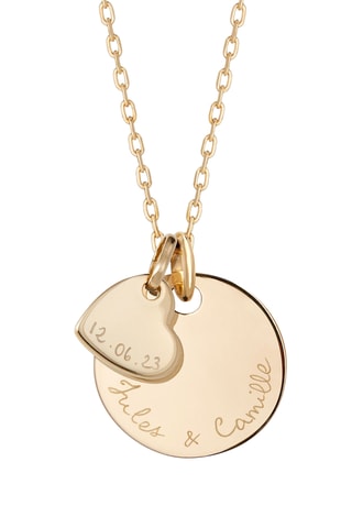 Collier personnalisable Amour - Argent ou plaqué or jaune ou plaqué or rose