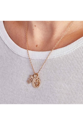 Collier personnalisable Maman Cristal Fille - Argent ou plaqué or jaune ou plaqué or rose