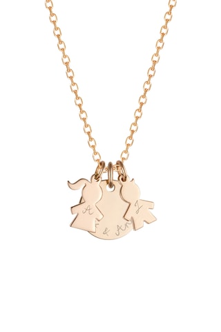 Collier personnalisable Maman Garçon - Argent ou plaqué or jaune ou plaqué or rose