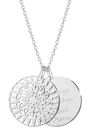 Collier personnalisable Mandala - Argent
