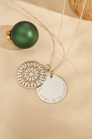 Collier personnalisable Mandala - Argent