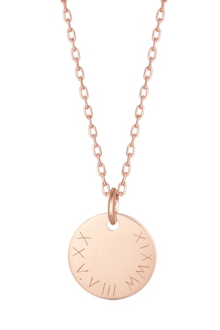 Collier personnalisable Médaille - Argent ou plaqué or jaune ou plaqué or rose