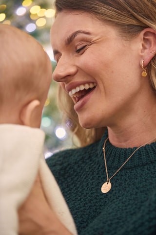 Collier personnalisable Médaille - Argent ou plaqué or jaune ou plaqué or rose