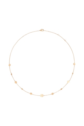 Collier personnalisable Pastille Initiale - Argent ou plaqué or jaune ou plaqué or rose